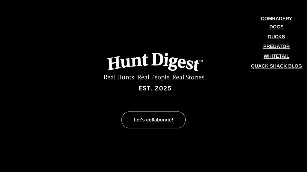 Hunt Digest Camouflage trucker hat